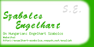 szabolcs engelhart business card